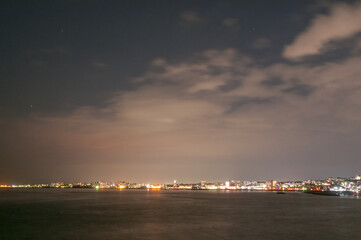 Fototapeta na wymiar Akashi city night view