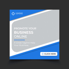 Social Media Online Business Marketing Agency Web Banner Post Template Design