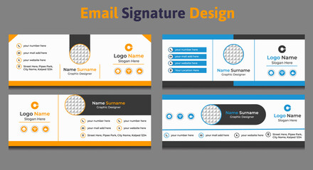flat and modern e-mail signature templates