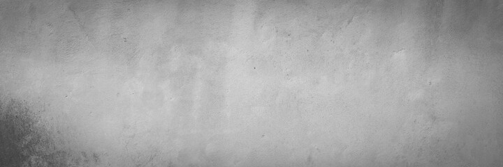 Texture of old gray concrete wall for background, grunge background, panorama	