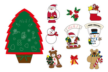 クリスマス　モチーフ　イラスト