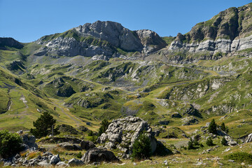 Pyrenees mountain landscape