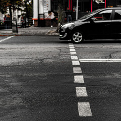crossing and car 