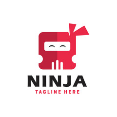 modern ninja head logo