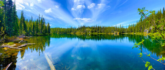 Fototapeta premium Reflecting Skiy