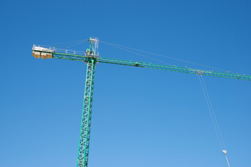 Green construction crane