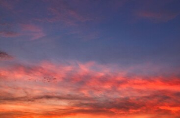 Fototapeta premium Dramatic and Twilight Sky suitable for Sky Replacement