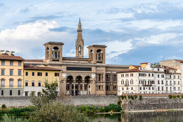 Obraz premium View of the National Central Library in Florence, Italy, opened in 1747