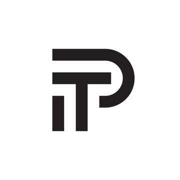 Letter PT, TP logo template