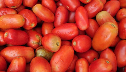 group of tomatoes as vegan food