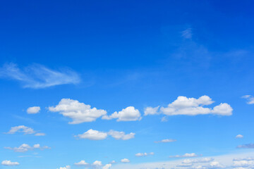 Naklejka na ściany i meble blue sky with white clouds landscape background