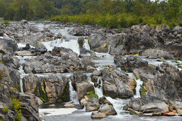 Kayaking in Great Falls National Park - Virginia, USA