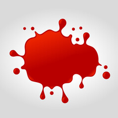 Red ketchup vector splash background. To see the other vector splash illustrations , please check Splash and Dripping collection.
