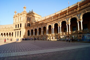 Fototapeta na wymiar Seville: Plaza de España