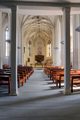 Martin Luther's Taufkirche in Eisleben. Eisleben, Sachsen-Anhalt, Deutschland, Europa