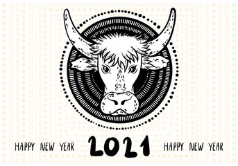Chinese new year 2021 year of the cow