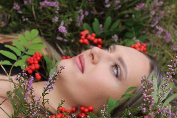 Naklejka premium Autumn portrait