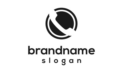 Obraz premium Simple calling logo design vector