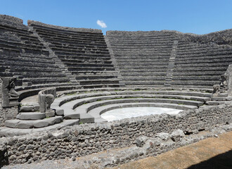 Petit théâtre et l’odéon à Pompéi