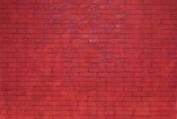 Fototapeta na wymiar background and texture abstract decorative red brick wall