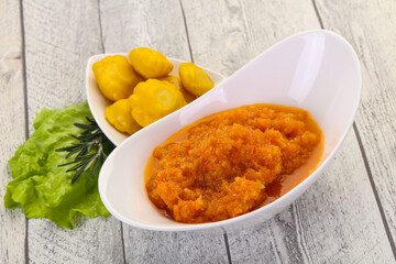 Zucchini squash caviar