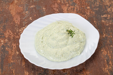 Cottage cream snack with herbs