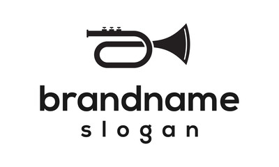 trumpet logo design vector © NicBrand