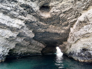 Through sea cave