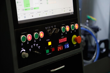 controls of the industrial CNC machine © gen_A