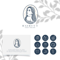 FEMININE MINIMALIST LOGO EDITABLE TEMPLATE