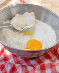 eggs and flour