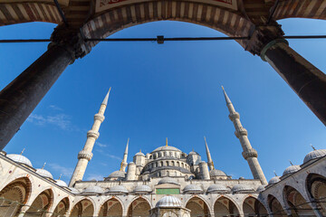 Blue Mosque known also as Sultanahmet Mosque, Istanbul, Turkey