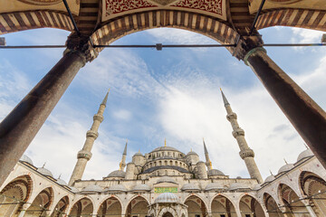 Blue Mosque known also as Sultanahmet Mosque, Istanbul, Turkey
