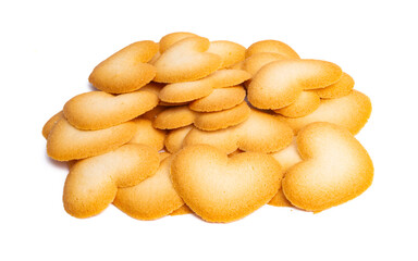 Fototapeta premium Cookie hearts isolated