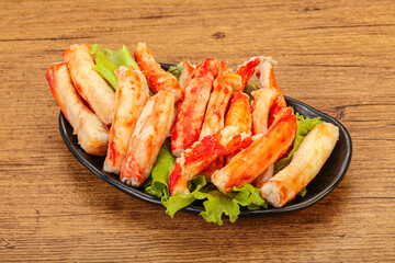 Natural luxury crab meat fillet