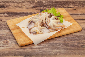 Raw seafood - octopus for cooking