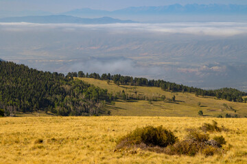 Fototapeta premium Fog on the Sangre de Cristo Range