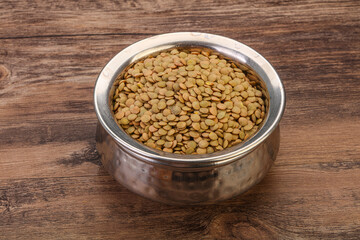 Vegan cuisine - Dry lentil heap