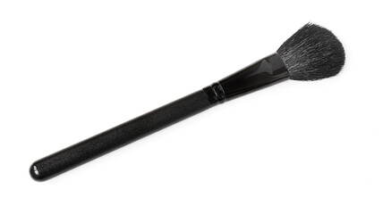 Black color powder brush isolated on white background
