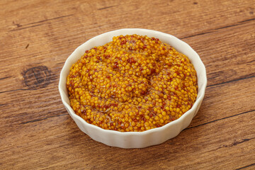 Dijon mustard sauce with seeds