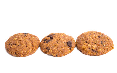 cookies with chocolate isolated
