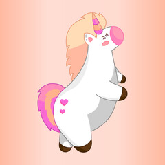 drawing cute unicorn cartoon