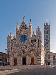 Der Dom Cattedrale Metropolitana di Santa Maria Assunta in Siena in der Toskana in Italien