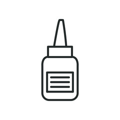 Medical dropper line style icon vector design