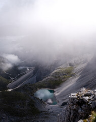 fog over the mountains