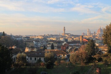 Italian city at dawn