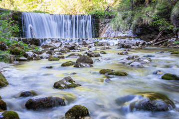 waterfall in austria long exposure