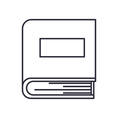 book line style icon vector design