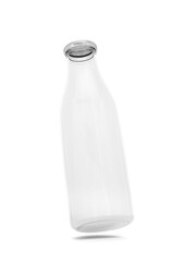 Empty glass bottle