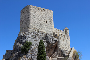 Fototapeta na wymiar Castle of the village of Olvera, in the province of Cádiz (Spain) 
